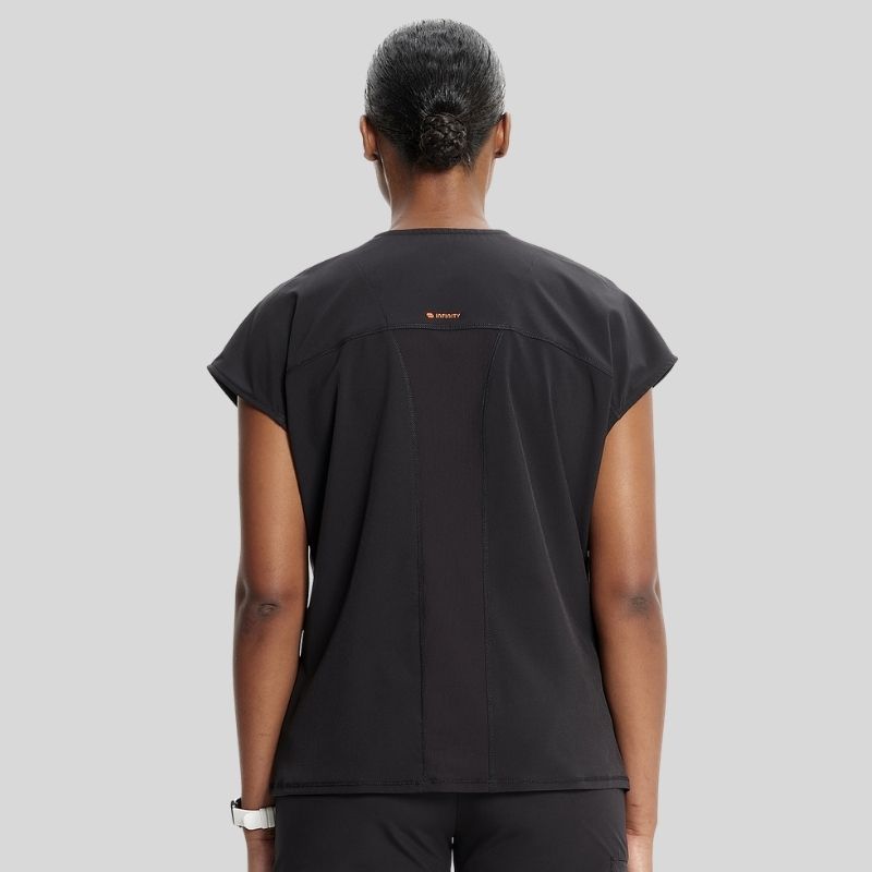 Infinity Women's Henley Knit Scrub Set