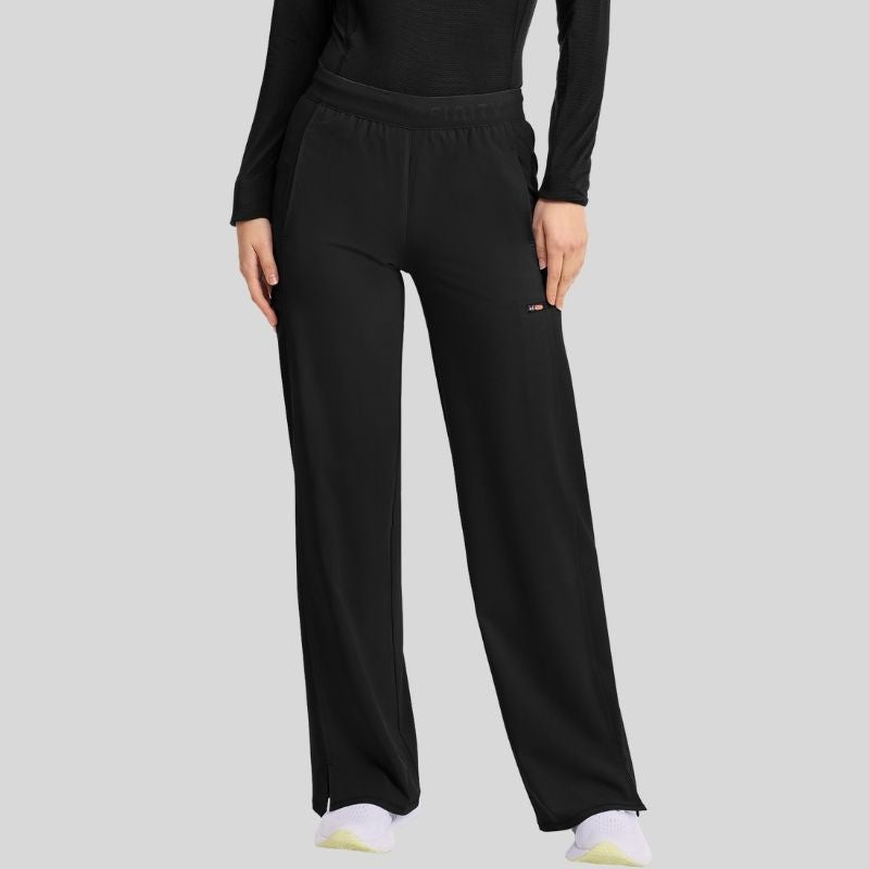 Infinity Women's V-Neck Knit Scrub Set