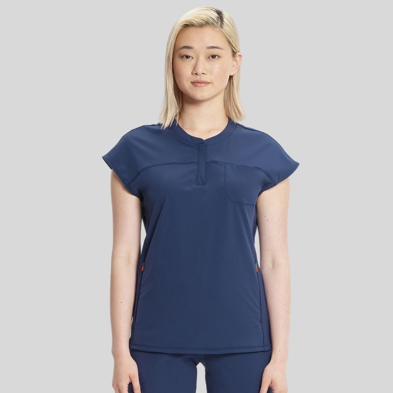 Infinity Women's Henley Knit Scrub Set