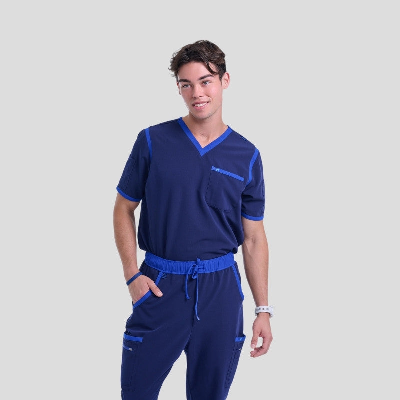 Tango V Neck & Straight Pant Men’s Scrub Set