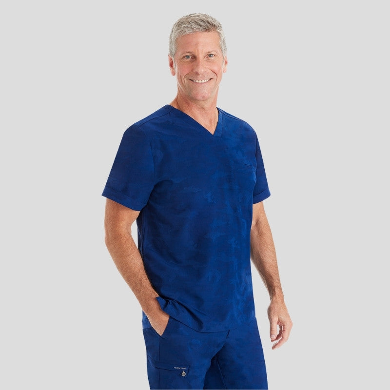 Purple Label Jack & Drew Camo Jogger Men's Scrub Set