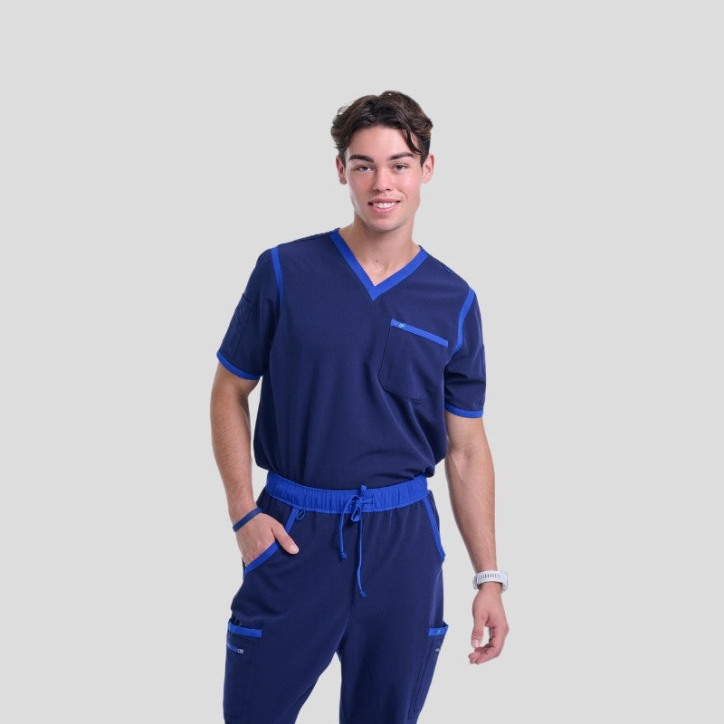 Tango V Neck & Straight Pant Men’s Scrub Set
