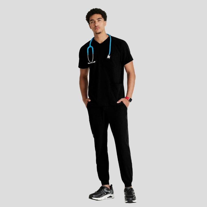 Crew Neck Jogger Men's Scrub Set