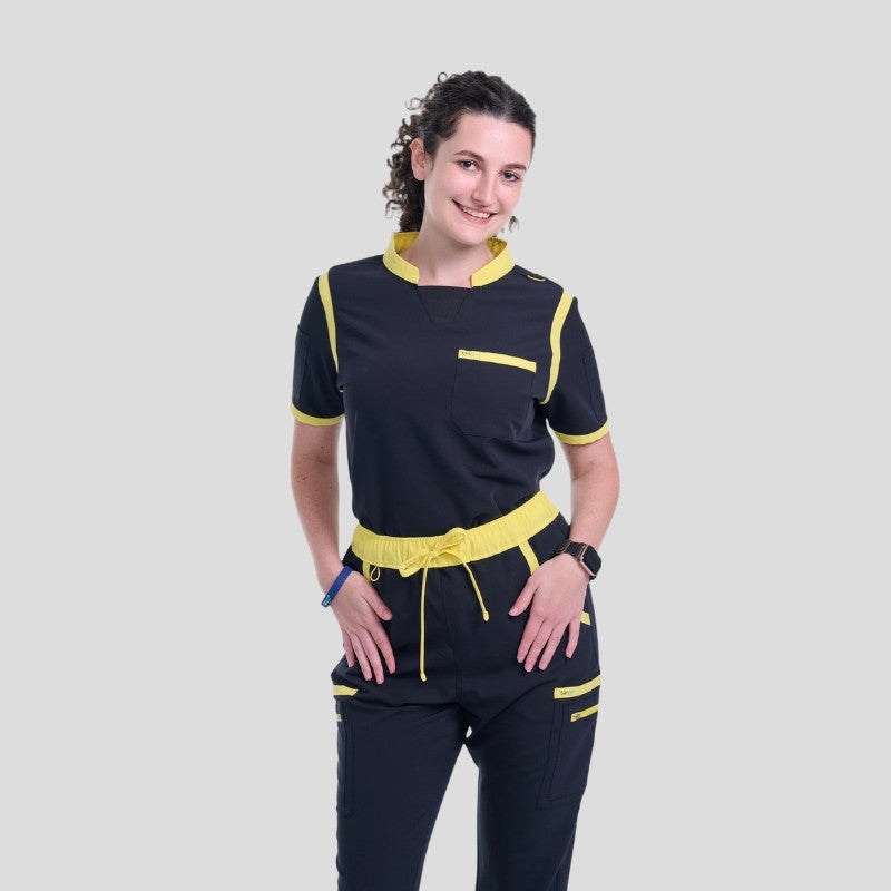 Tango Collar Neck & Straight Pant Women’s Scrub Set