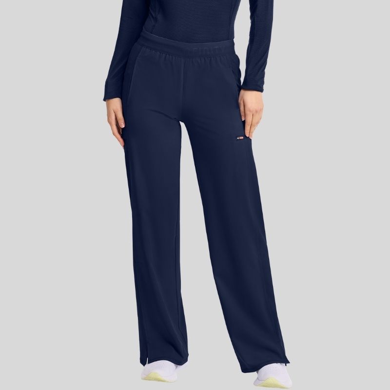 Infinity Women's V-Neck Knit Scrub Set