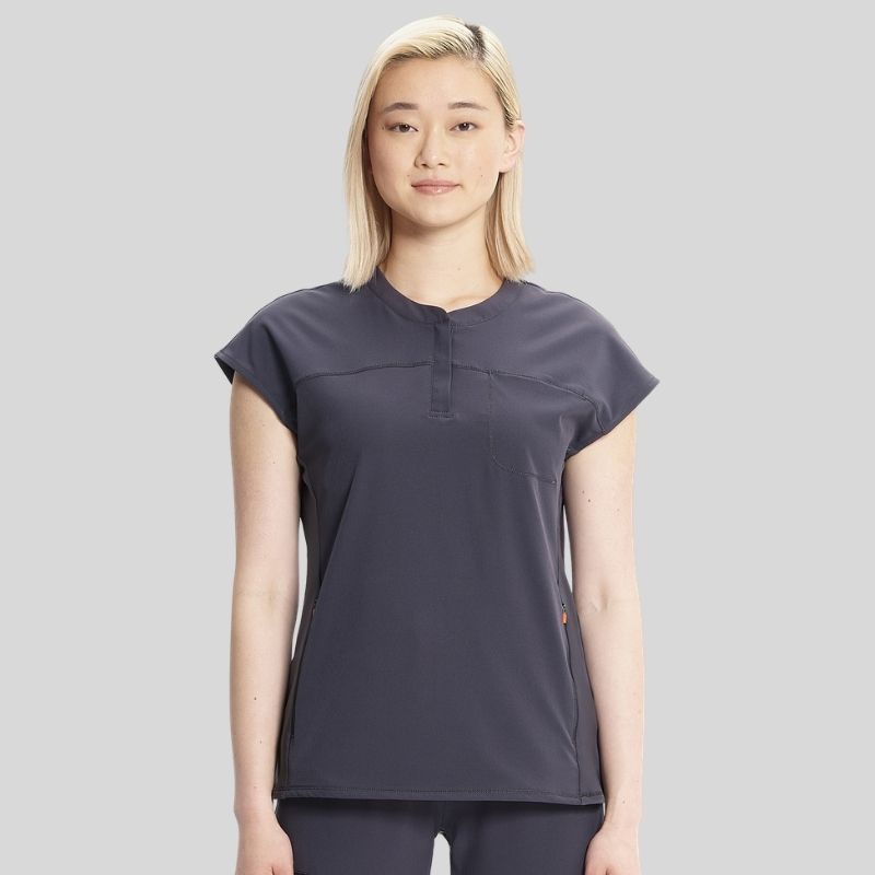 Infinity Women's Henley Knit Scrub Set