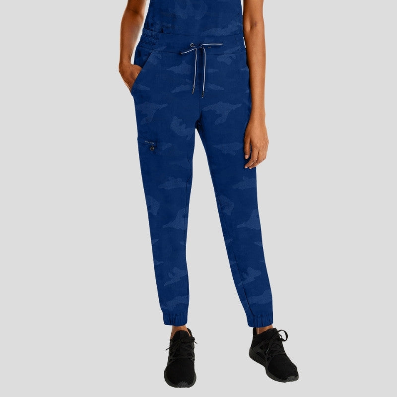 Purple Label Joy & Tate Camo Jogger Women’s Scrub Set