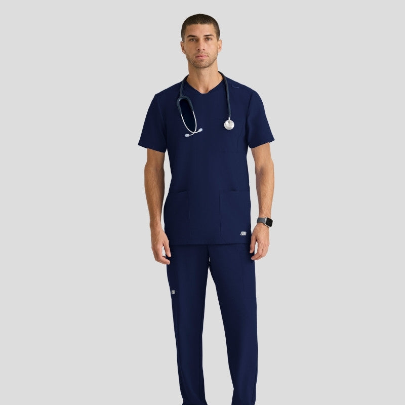 Crew Neck Jogger Men's Scrub Set