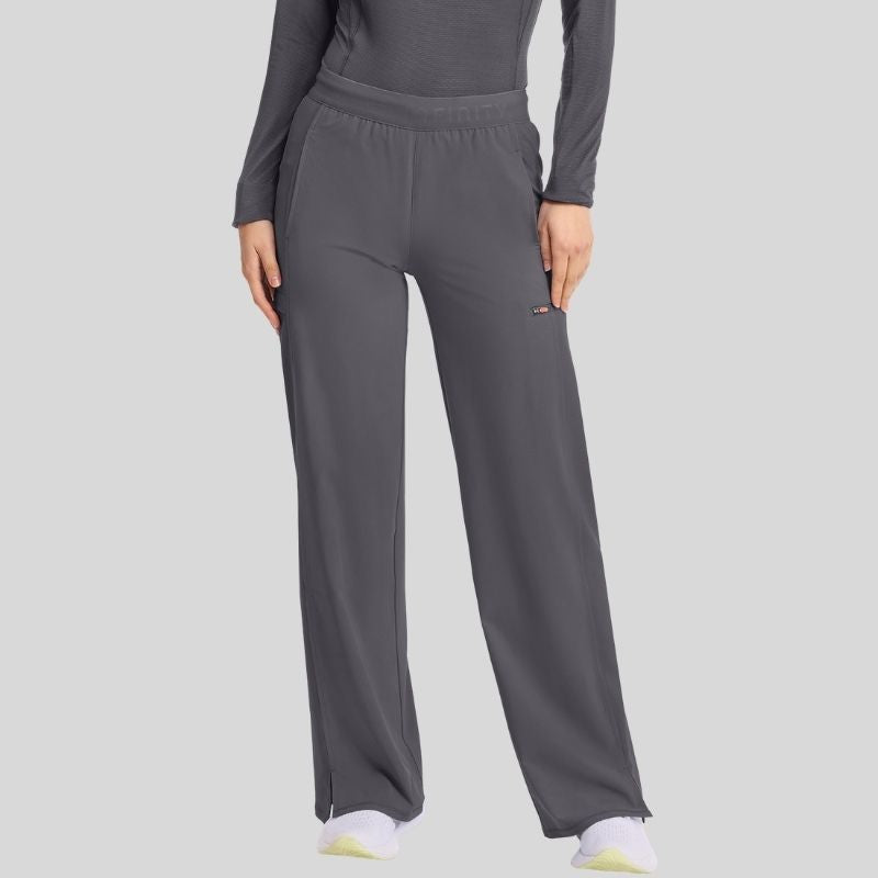 Infinity Women's V-Neck Knit Scrub Set