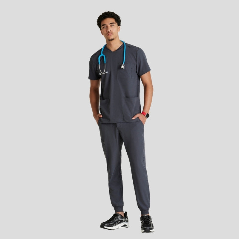 Crew Neck Jogger Men's Scrub Set