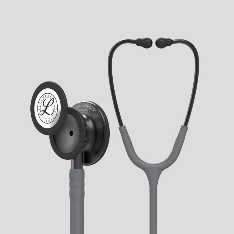 Littmann Classic III Monitoring Stethoscope | Smoke & Gray - Violet Stem 5873