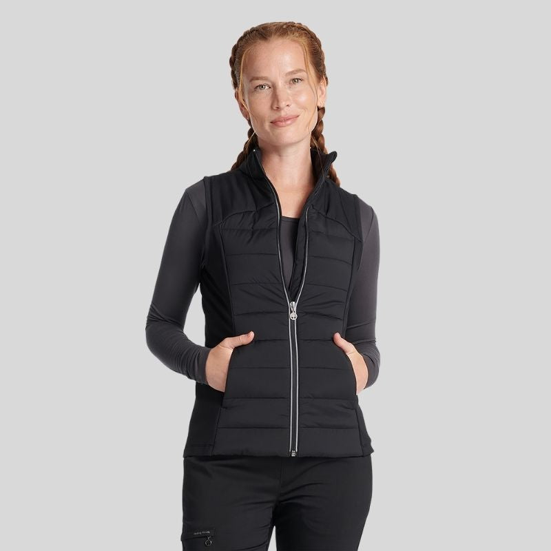 Khloe Sleeveless Women's Scrub Jacket