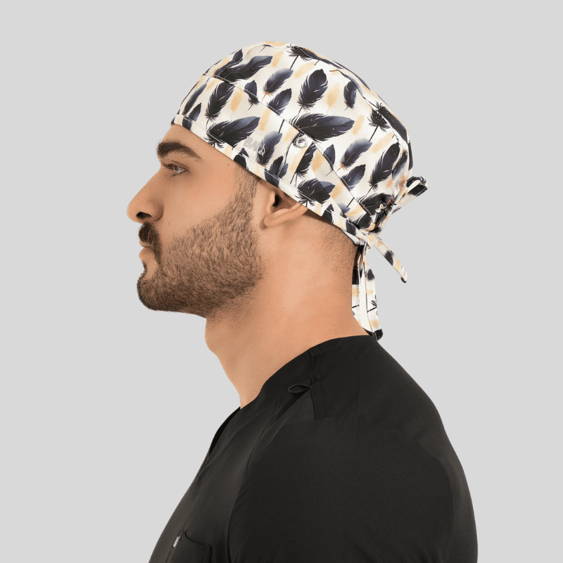 Funky Caps in Black Feathers - Unisex