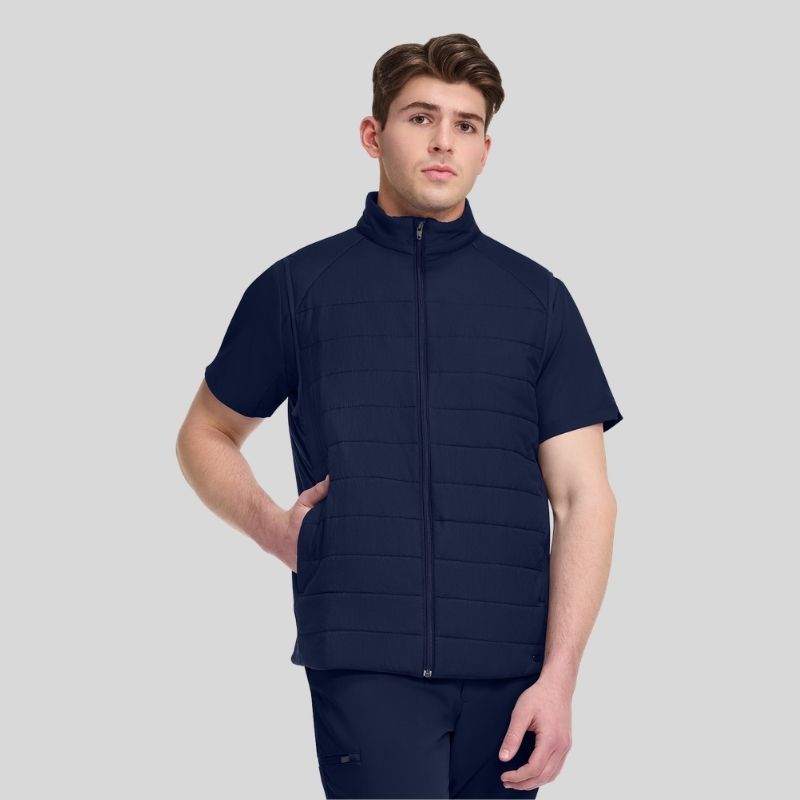 Men's Zip Front Quilted Vest