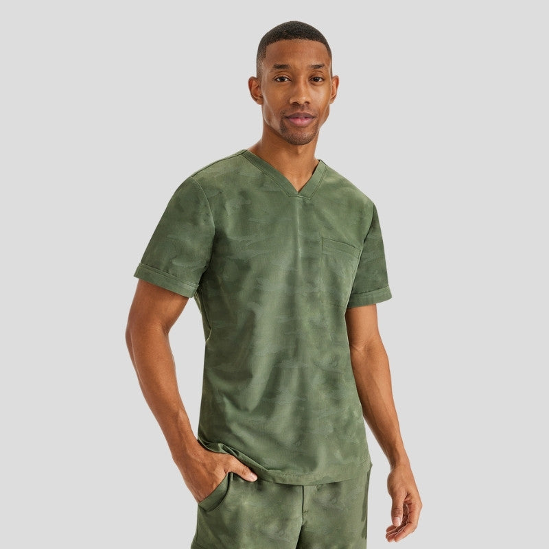 Purple Label Jack & Drew Camo Jogger Men's Scrub Set