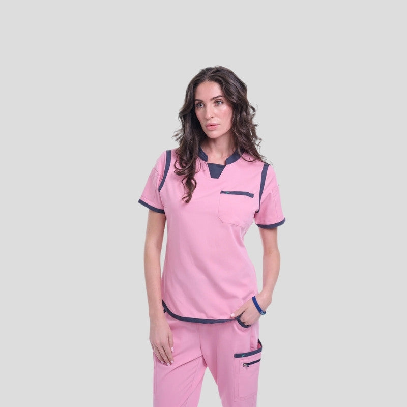 Tango Collar Neck & Straight Pant Women’s Scrub Set