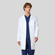 Men's Button Front Long Lab Coat