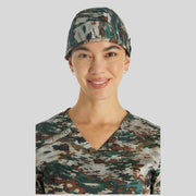 Unisex Print Scrub Hat in Neutral Camo
