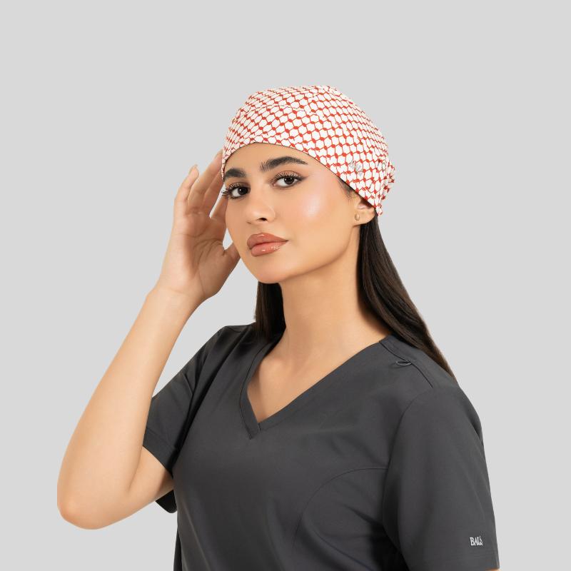 Funky Caps in Red Shemagh - Unisex