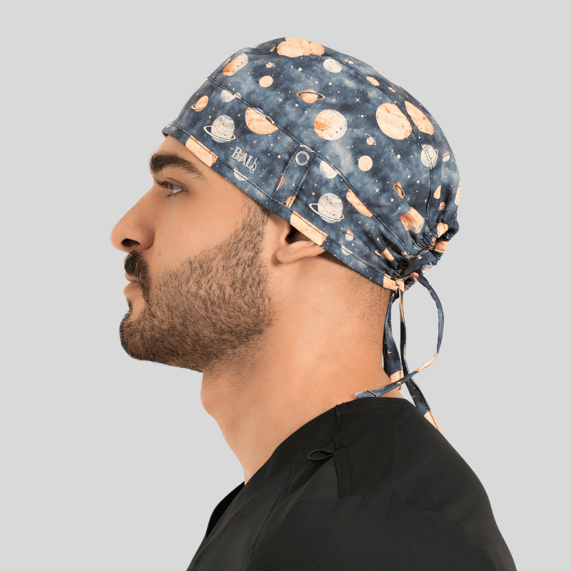 Funky Caps in Space Astroids / Grey - Unisex