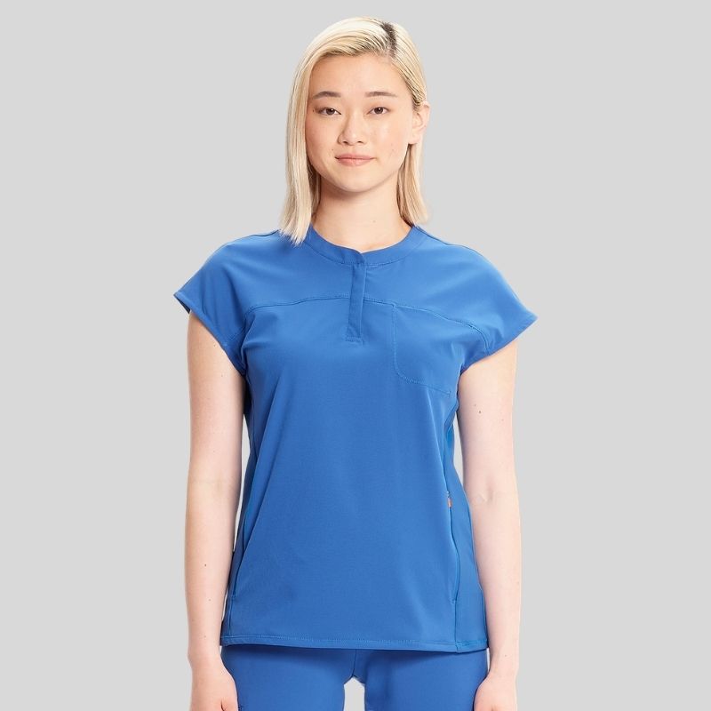 Infinity Women's Henley Knit Scrub Set