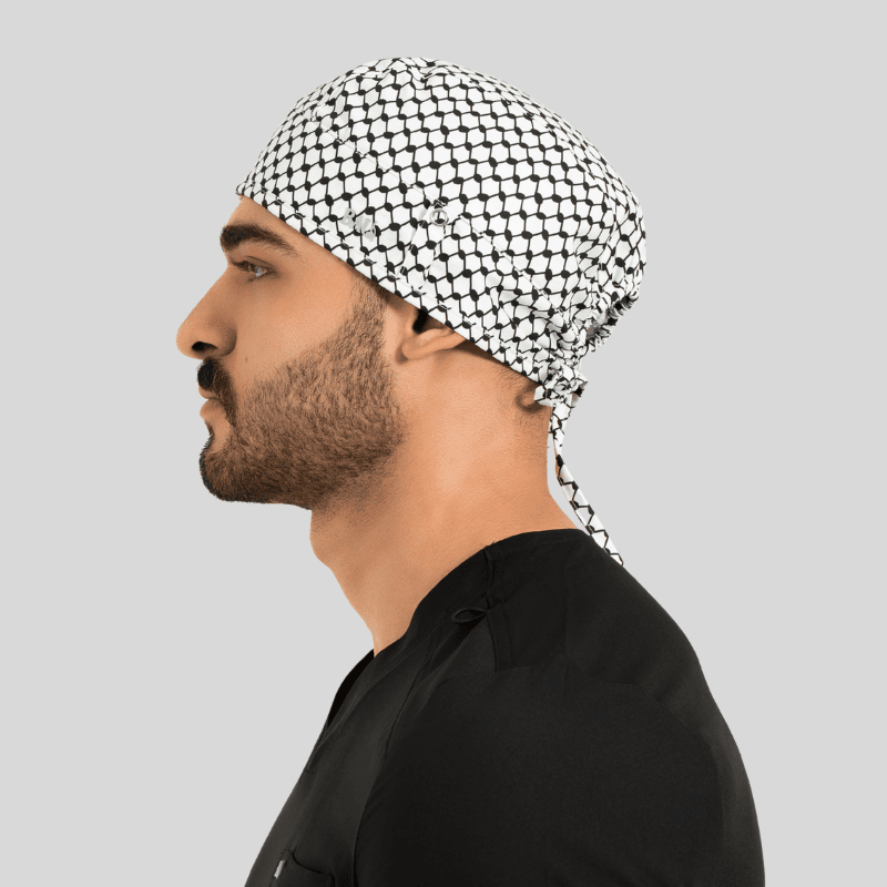 Funky Caps in Black Shemagh - Unisex