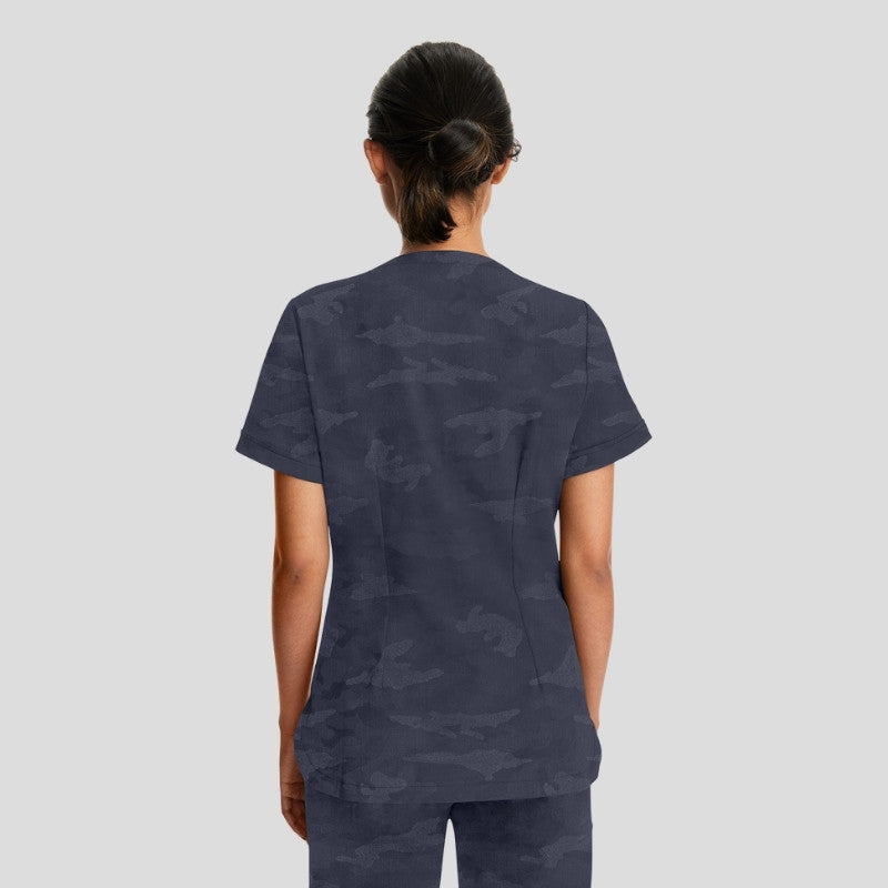 Purple Label Joy & Tate Camo Jogger Women’s Scrub Set