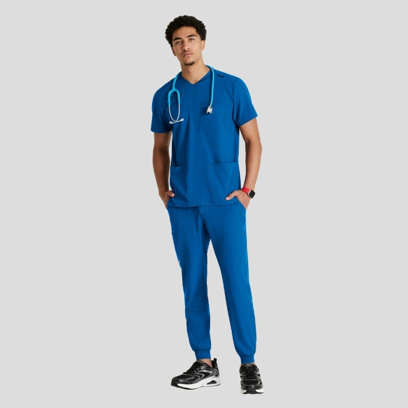 Crew Neck Jogger Men's Scrub Set