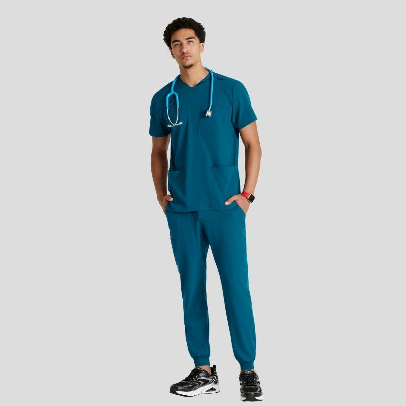 Crew Neck Jogger Men's Scrub Set