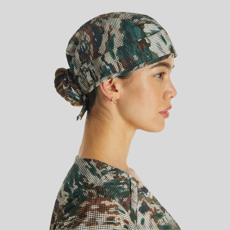 Unisex Print Scrub Hat in Neutral Camo