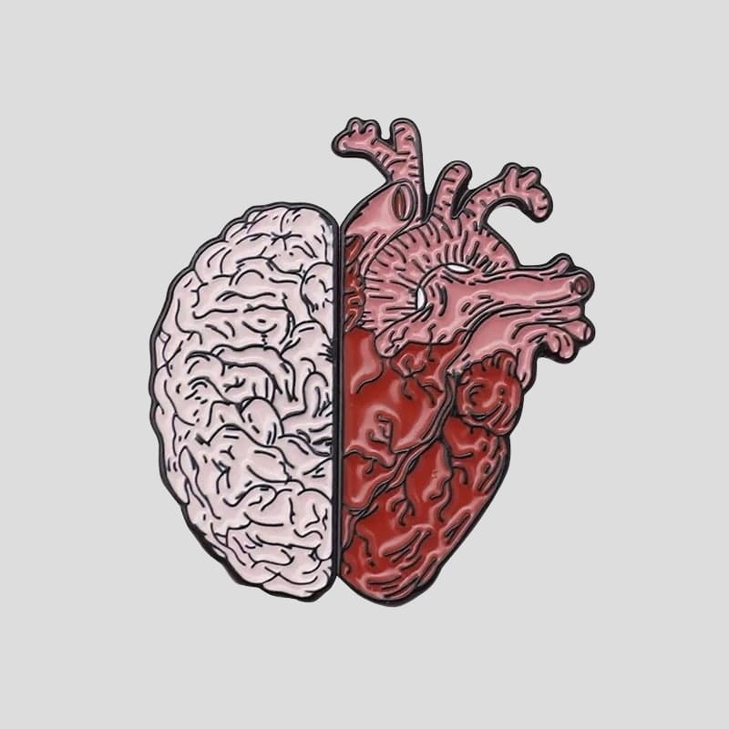 Brain & Heart Pin