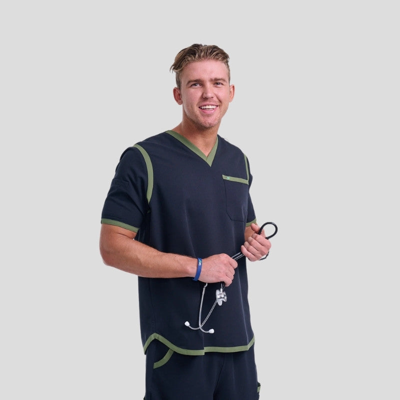Tango V Neck & Straight Pant Men’s Scrub Set