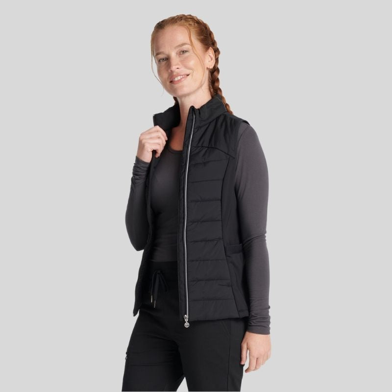 Khloe Sleeveless Women's Scrub Jacket