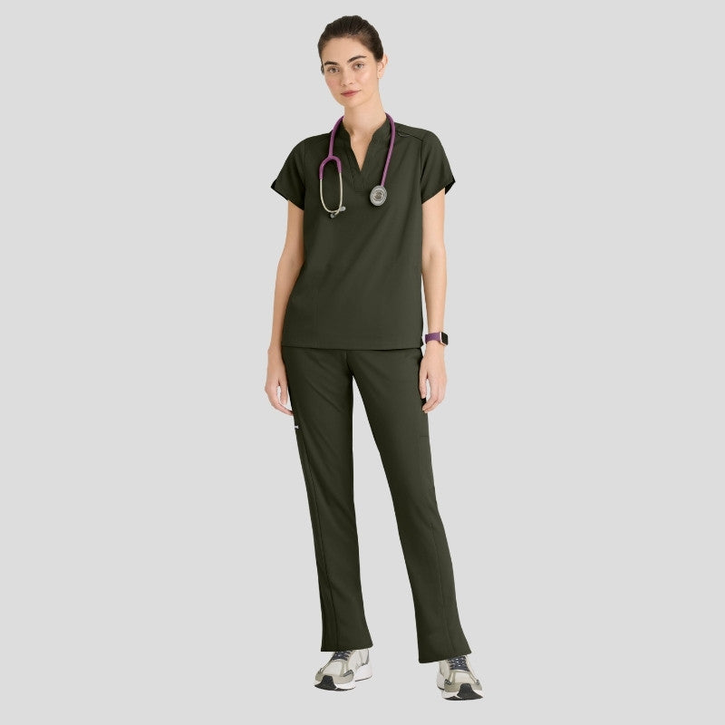 Avery & Serena Stretch Women’s Scrubs Set