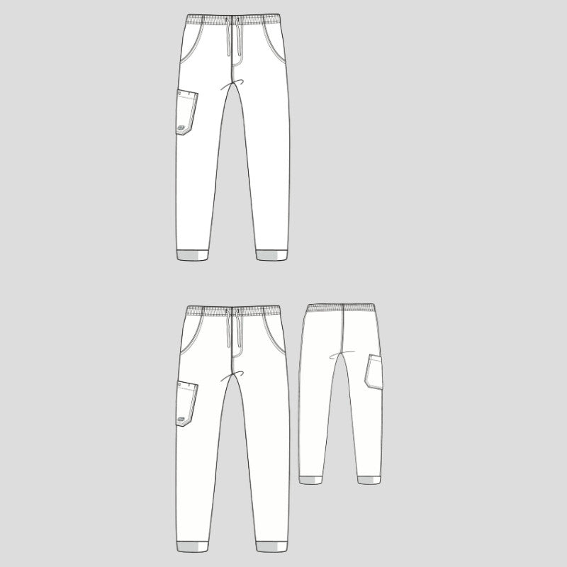 Crew Neck Jogger Men's Scrub Set