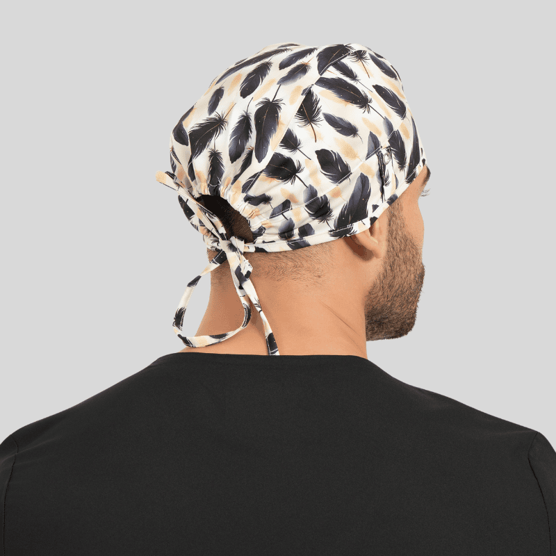 Funky Caps in Black Feathers - Unisex