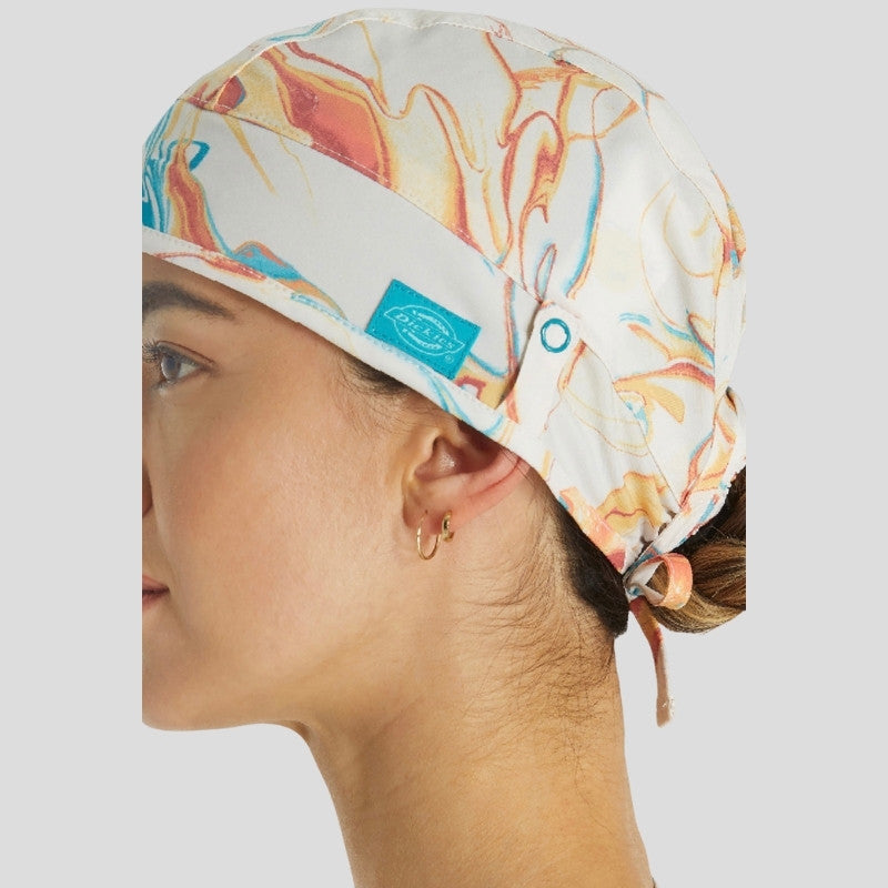 Unisex Print Scrub Hat in Mineral Swirl