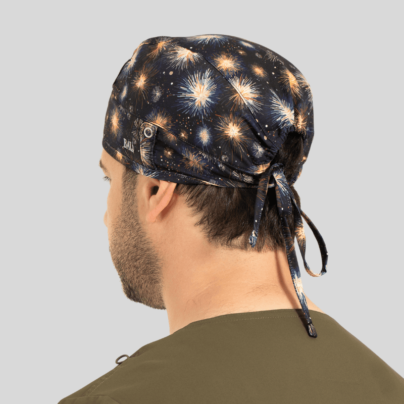 Funky Caps in Fireworks Sky - Unisex