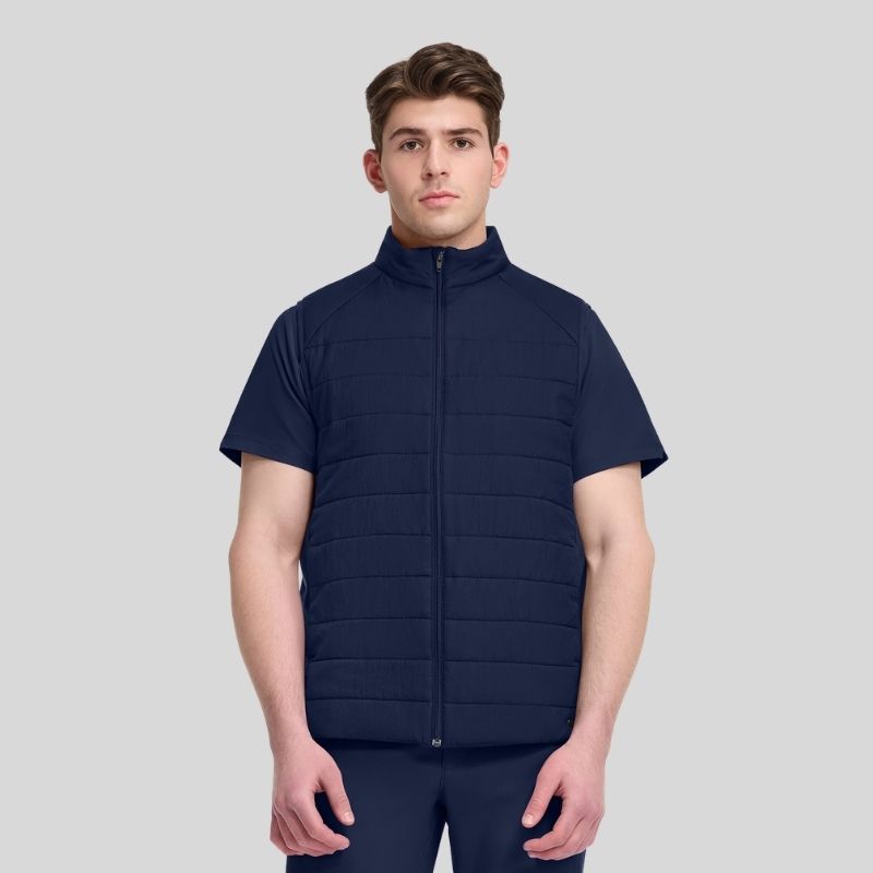 Men's Zip Front Quilted Vest