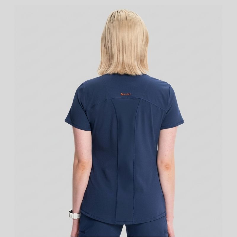 Infinity Women's V-Neck Knit Scrub Set
