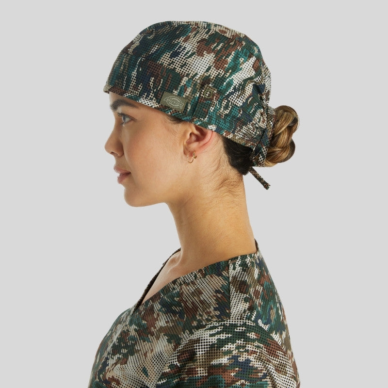Unisex Print Scrub Hat in Neutral Camo