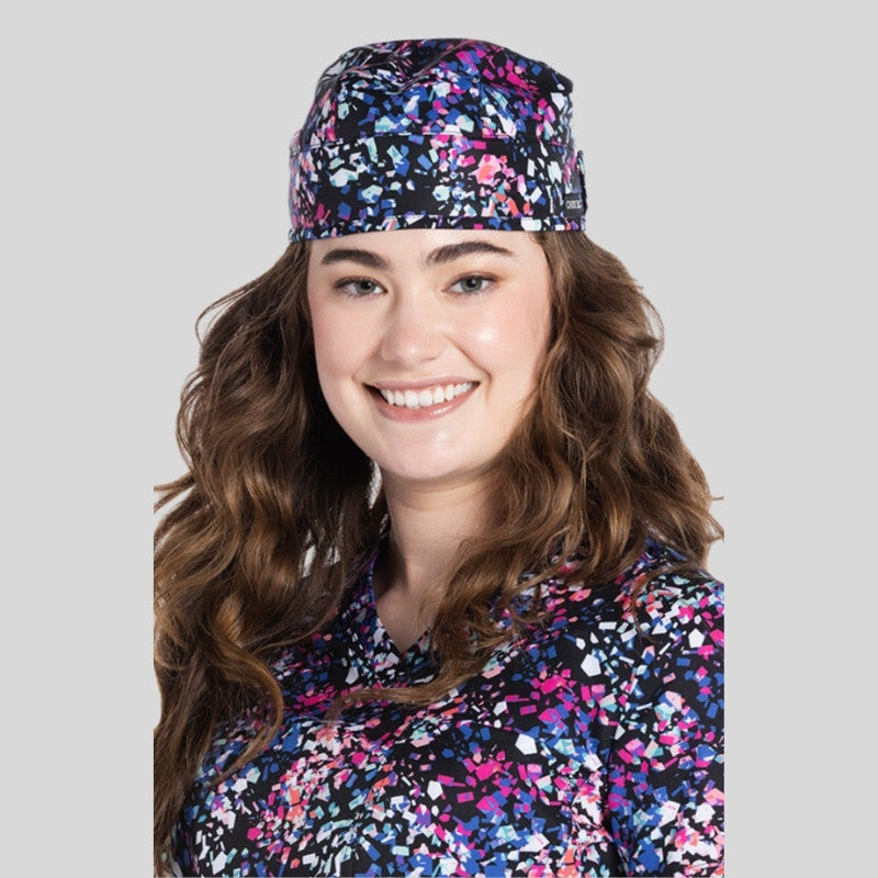 Unisex Print Scrub Hat in Crazy For Confetti