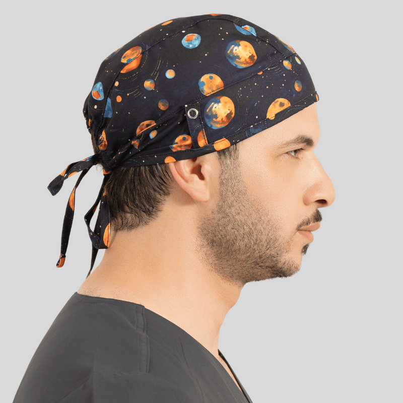 Funky Caps in Space Astroids / Navy - Unisex
