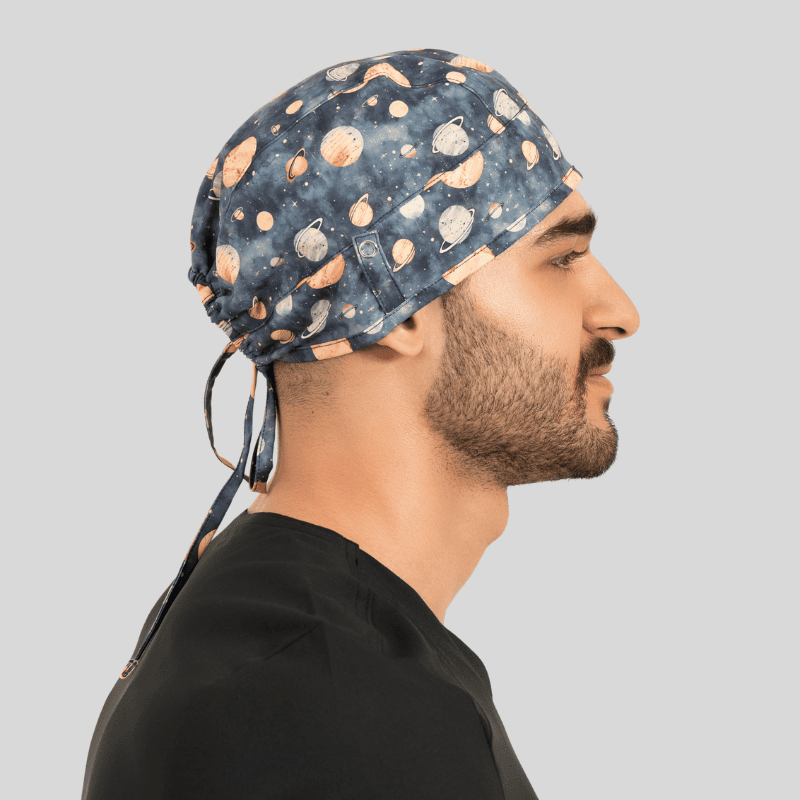 Funky Caps in Space Astroids / Grey - Unisex