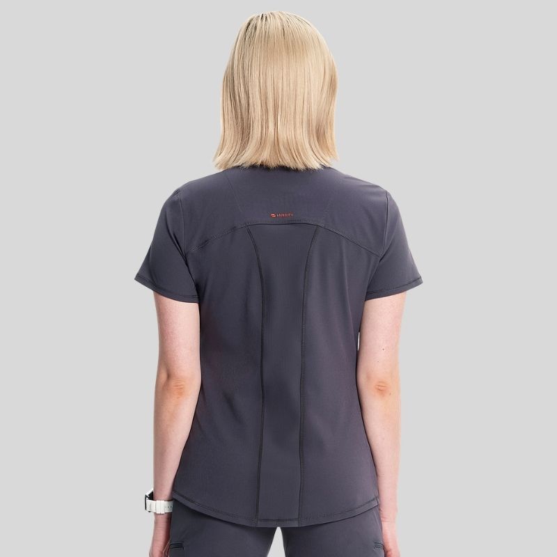Infinity Women's V-Neck Knit Scrub Set