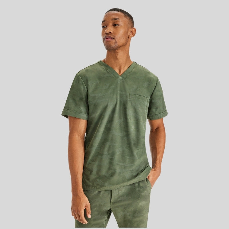 Purple Label Jack & Drew Camo Jogger Men's Scrub Set