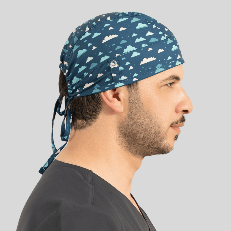 Funky Caps in Caribbean Clouds - Unisex