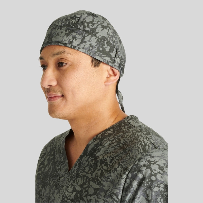 Cherokee Unisex Print Scrub Hat in Mineral Waves