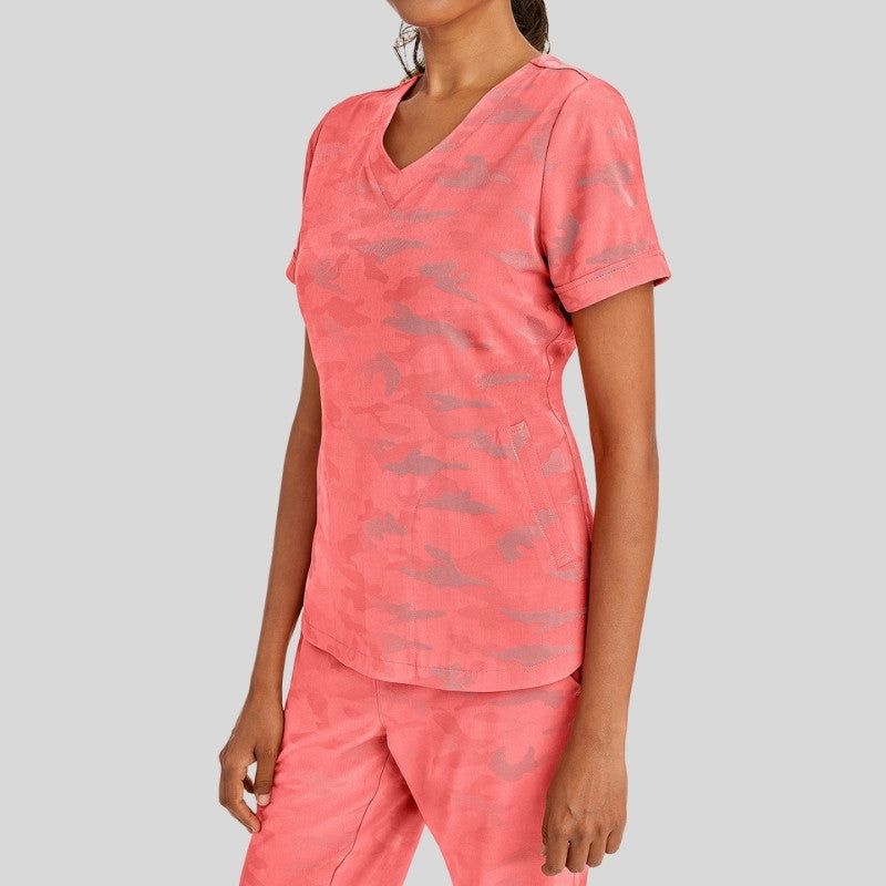 Purple Label Joy & Tate Camo Jogger Women’s Scrub Set