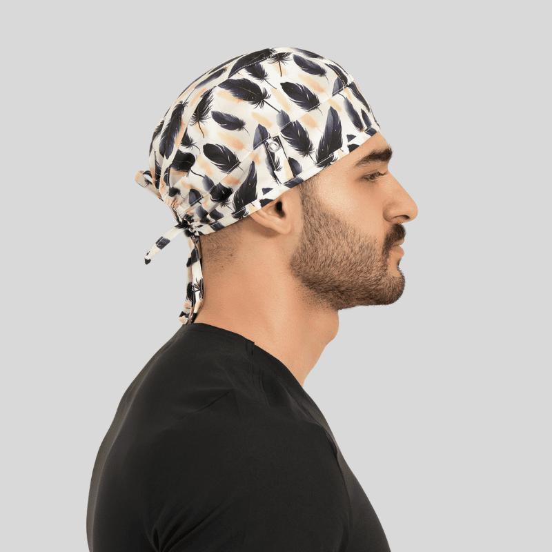Funky Caps in Black Feathers - Unisex